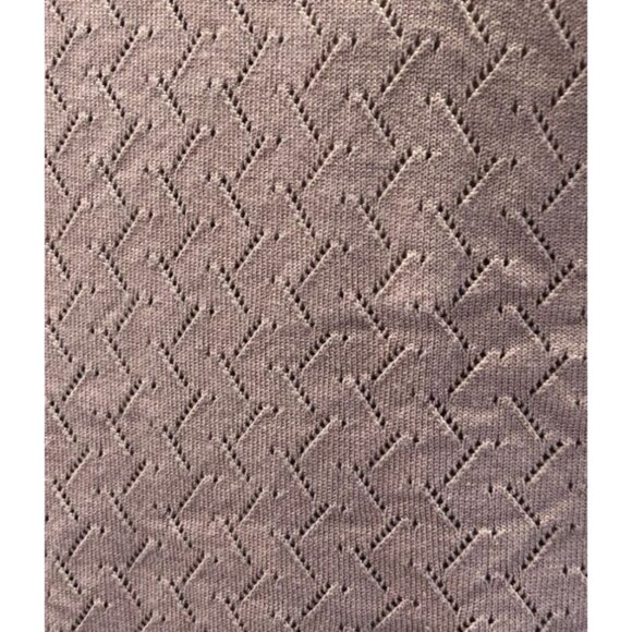 Cable & Gauge V-neck Pointelle Sweater in Dusty Rose Size NWOT - Picture 6 of 8